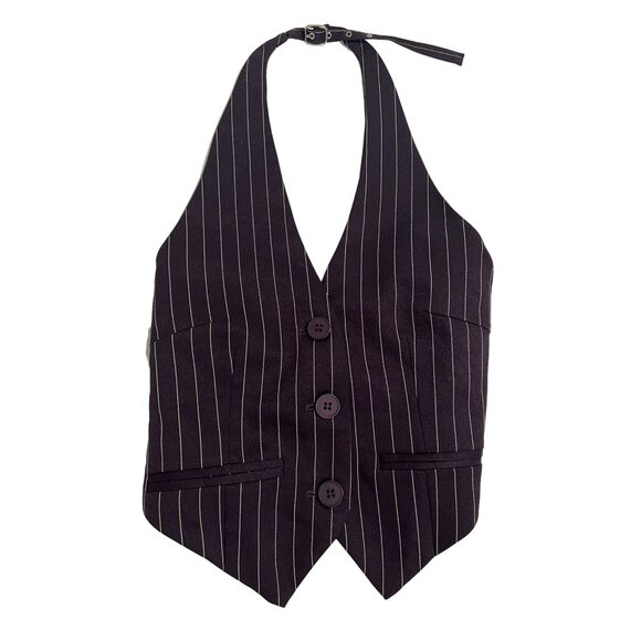 JGR & STN Gigi Vest Top in Pinstripe - Picture 1 of 5